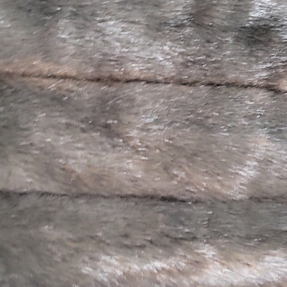 Faux Vegan Fur Reversible Fall Cozy Fuzzy Brown Black Vest Jacket Giacca Size XL - Picture 8 of 15